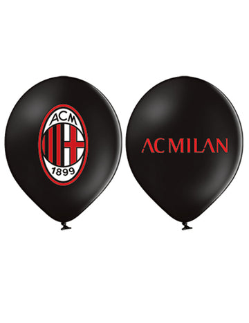 12 AC MILAN BALLOONS LATEX 30 cm