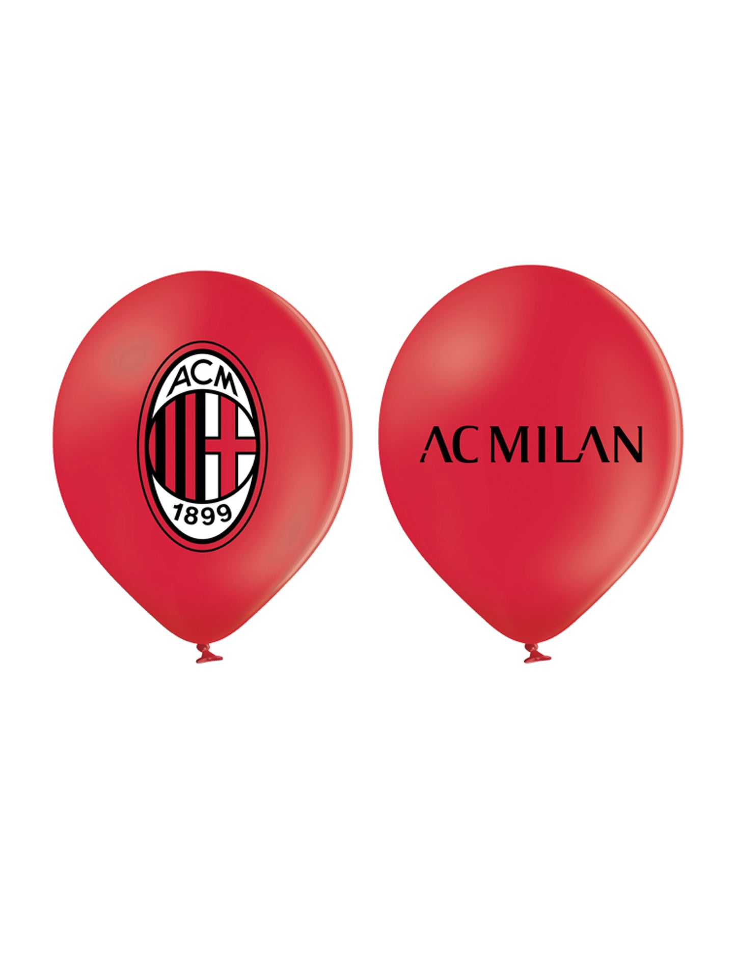 12 AC MILAN BALLOONS LATEX 30 cm