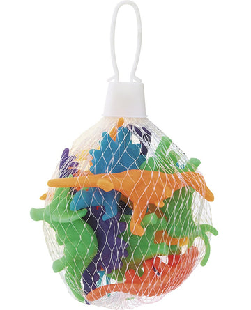 12 dinozauri din plastic multicolor în miniatură 5 cm