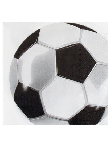 20 prosoape de hârtie de fotbal 33 x 33 cm