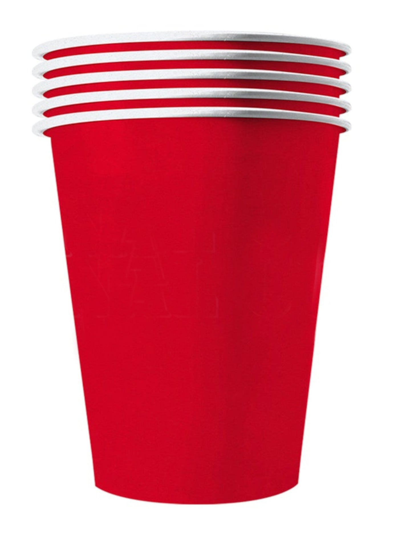 20 American Goblets Red Recyclable Cardboard 25 Cl