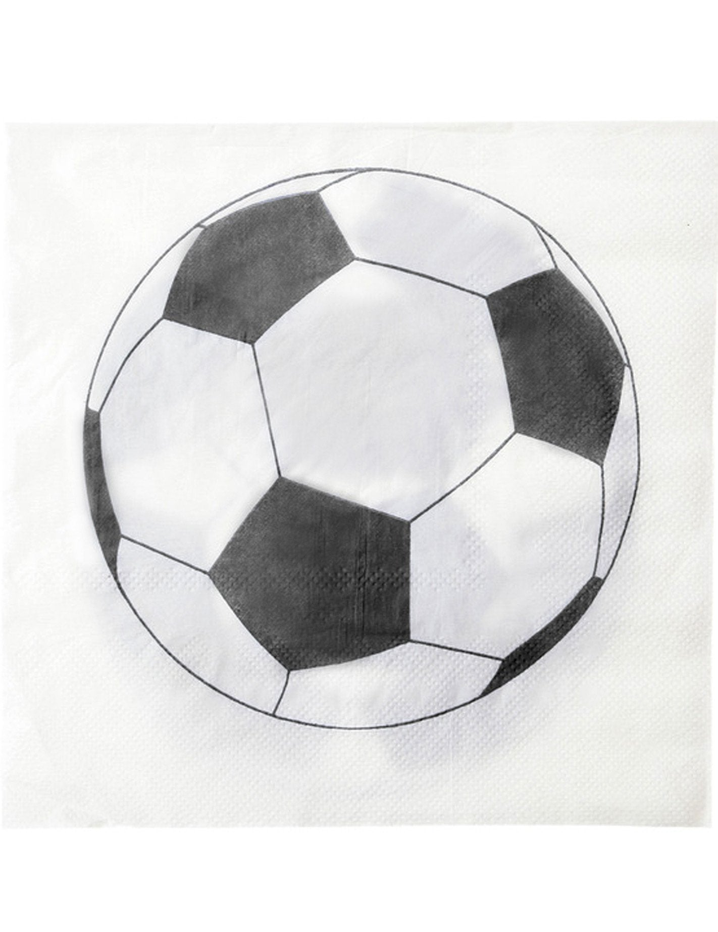 20 prosoape în hârtie fotbal de fotbal 33 x 33 cm