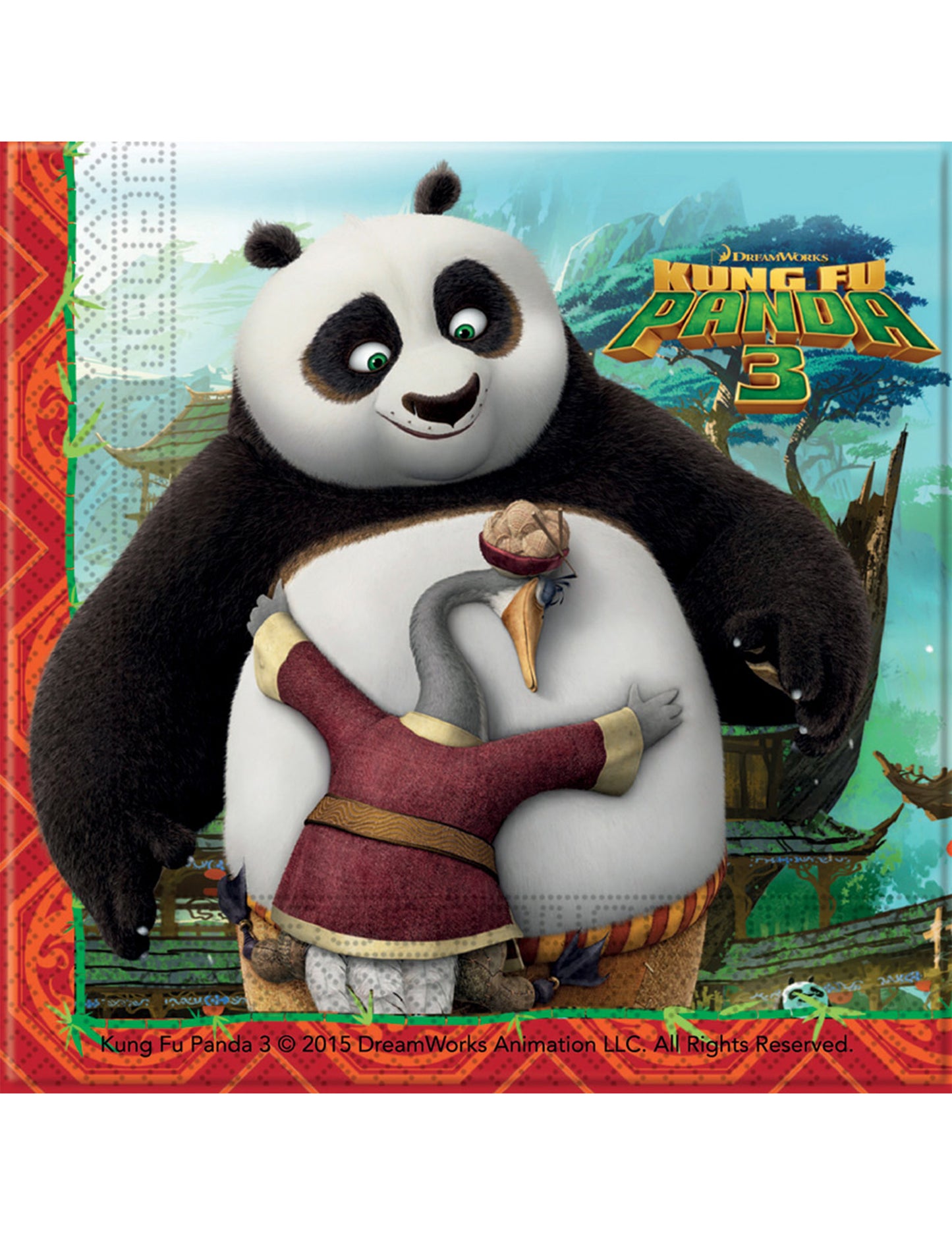 20 Kung Fu Panda Prosoape de hârtie 3 33 x 33 cm