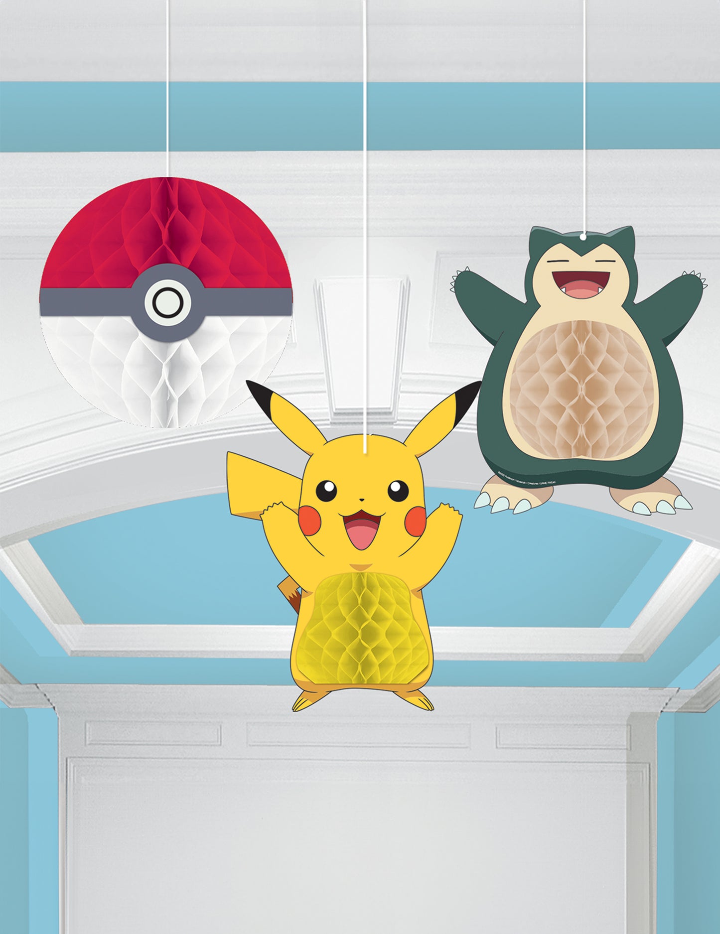 3 decorațiuni Pokémon Honeycomb