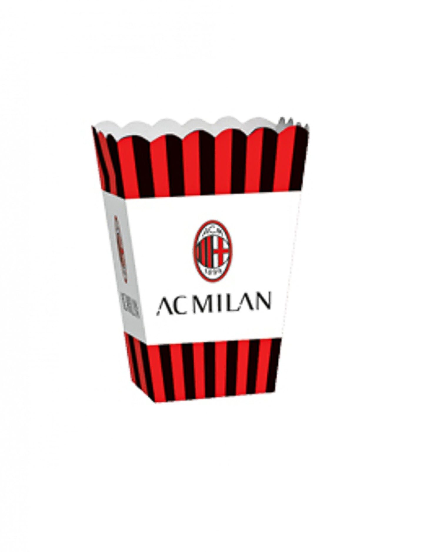 4 cutii de popcorn în carton ac Milan 13,5 x 8,5 x 19 cm