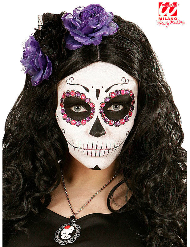 40 de pietre roz violet și adult Dia de los Muertos