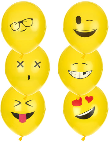 6 baloane de latex imoji 24 cm