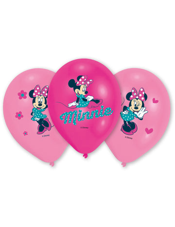 6 baloane de latex Minnie