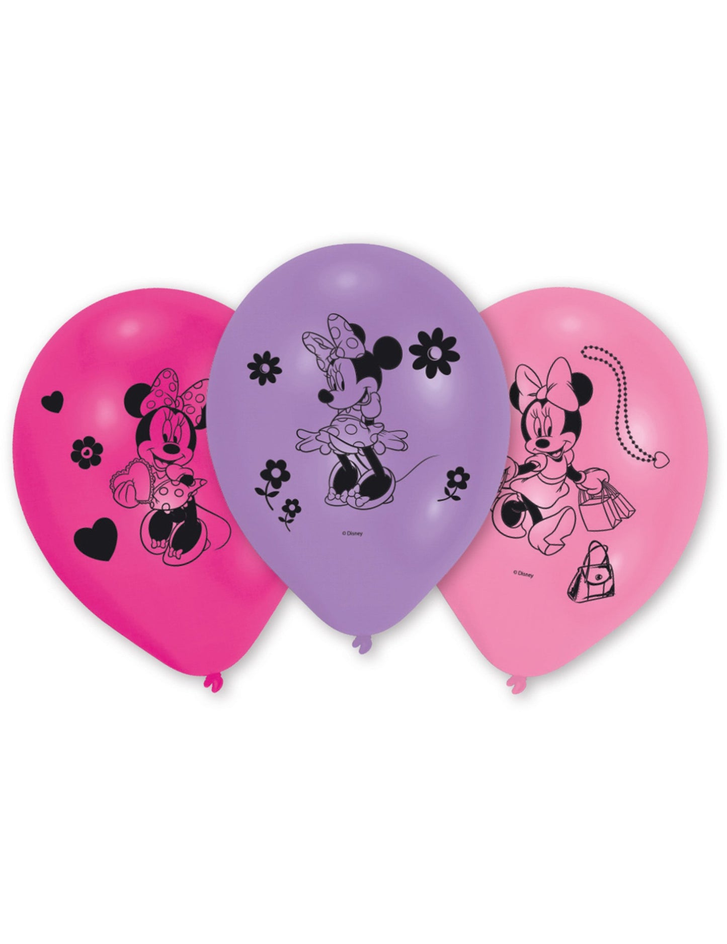 10 baloane de latex Minnie