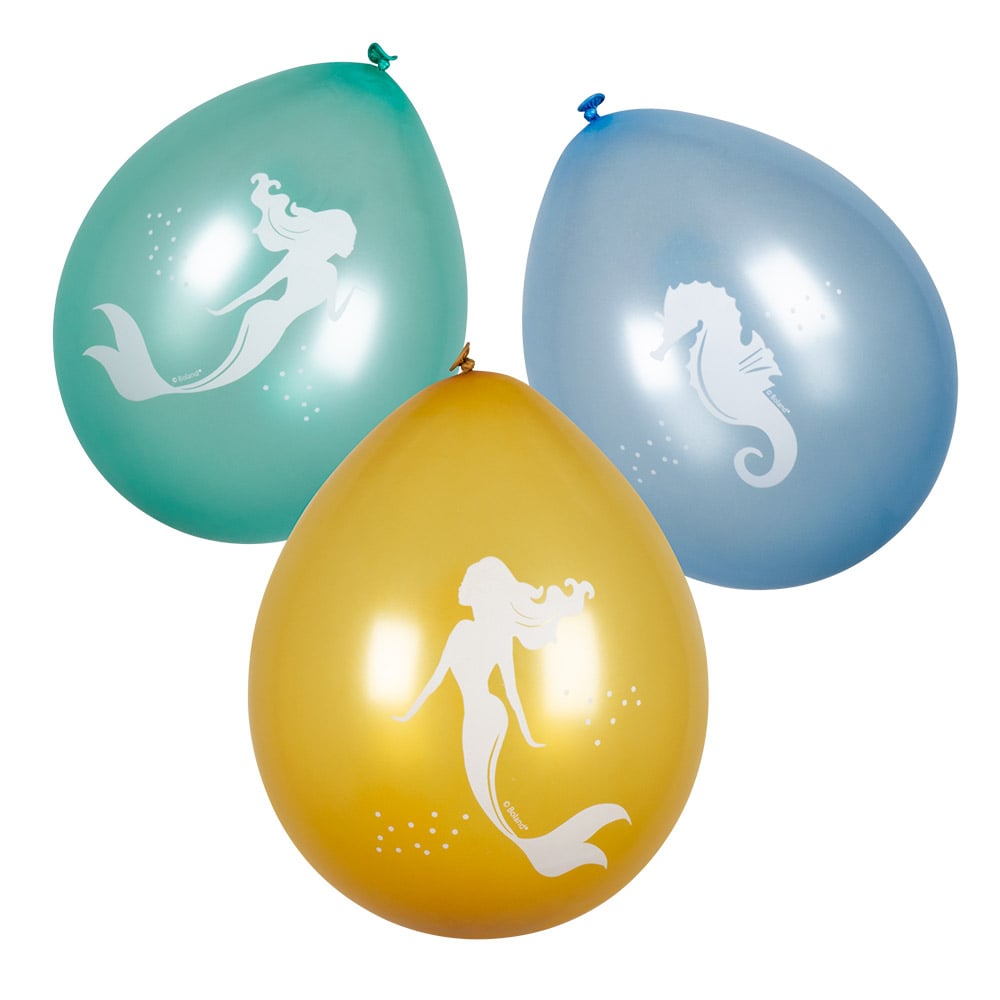 6 Lagune Mermaid Balloons 25 cm