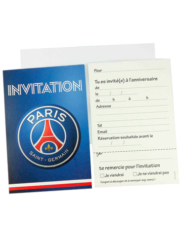 6 cărți de invitație + 6 plicuri PSG 12 x 16,5 cm