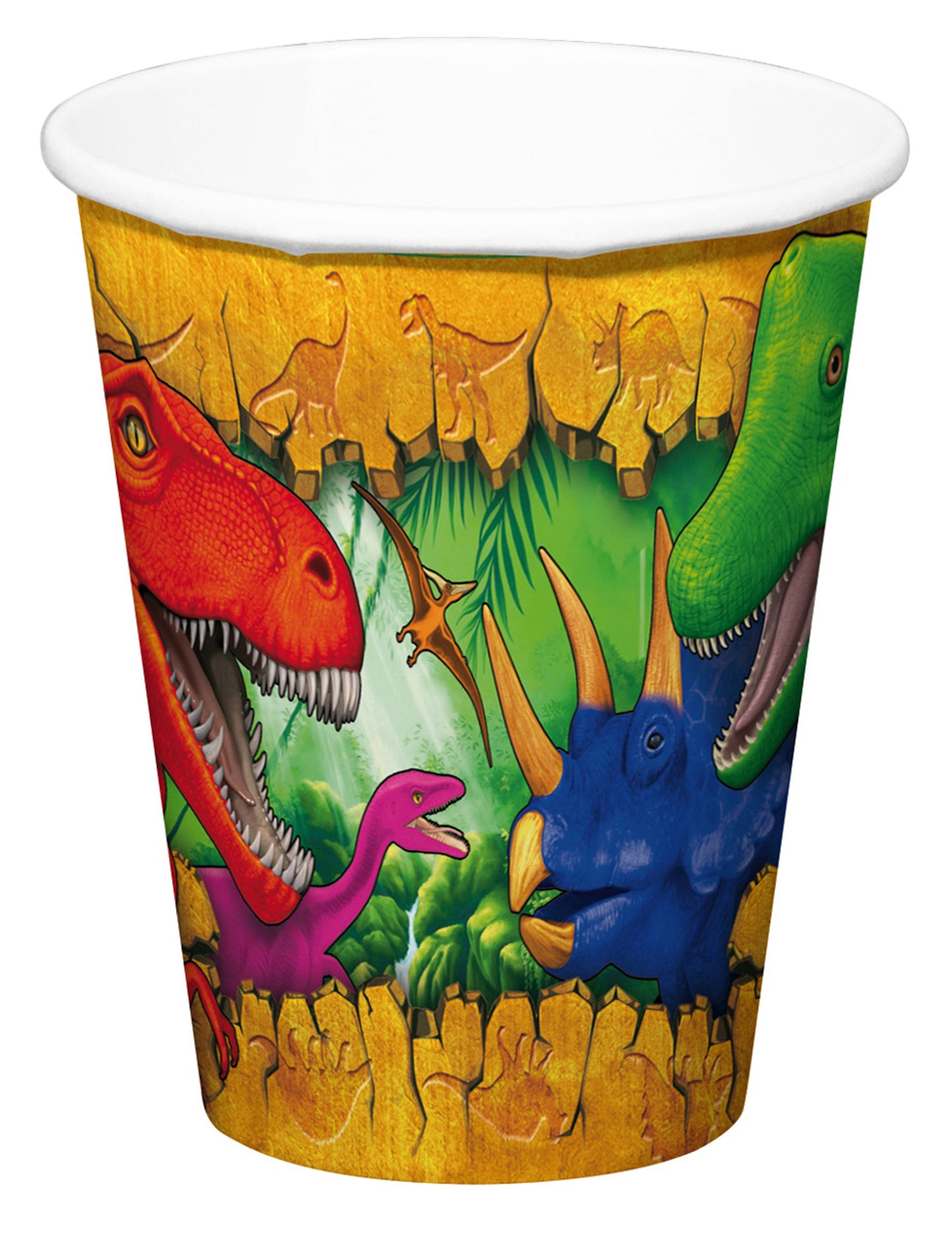 6 căni de carton dinozauri 250 ml