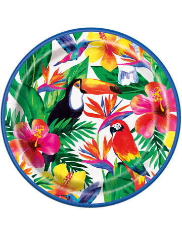 8 plăci de carton tropicale de palmier luau 23 cm