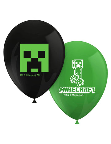 8 baloane de latex tipărite Minecraft