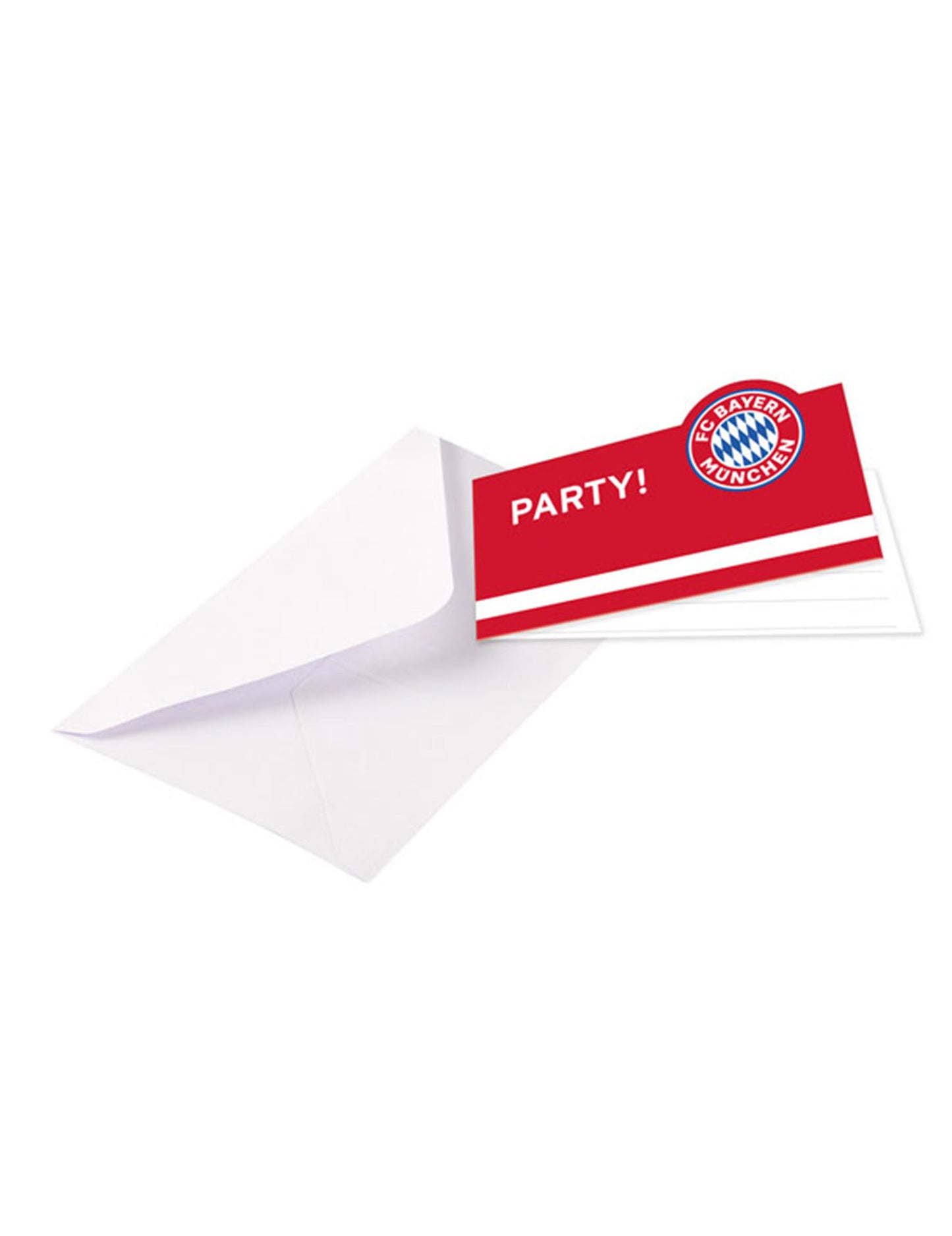 8 cărți de invitație cu plicuri FC Bayern Munchen 13 x 8 cm