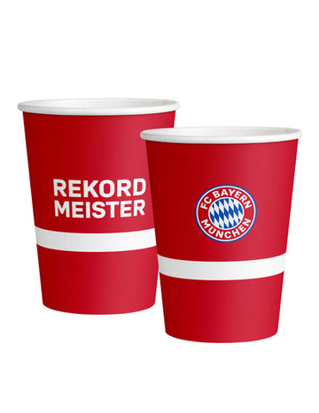 8 cupe de carton FC Bayern Munchen 250 ml