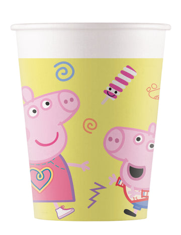 8 cupe Peppa Pig 200 ml