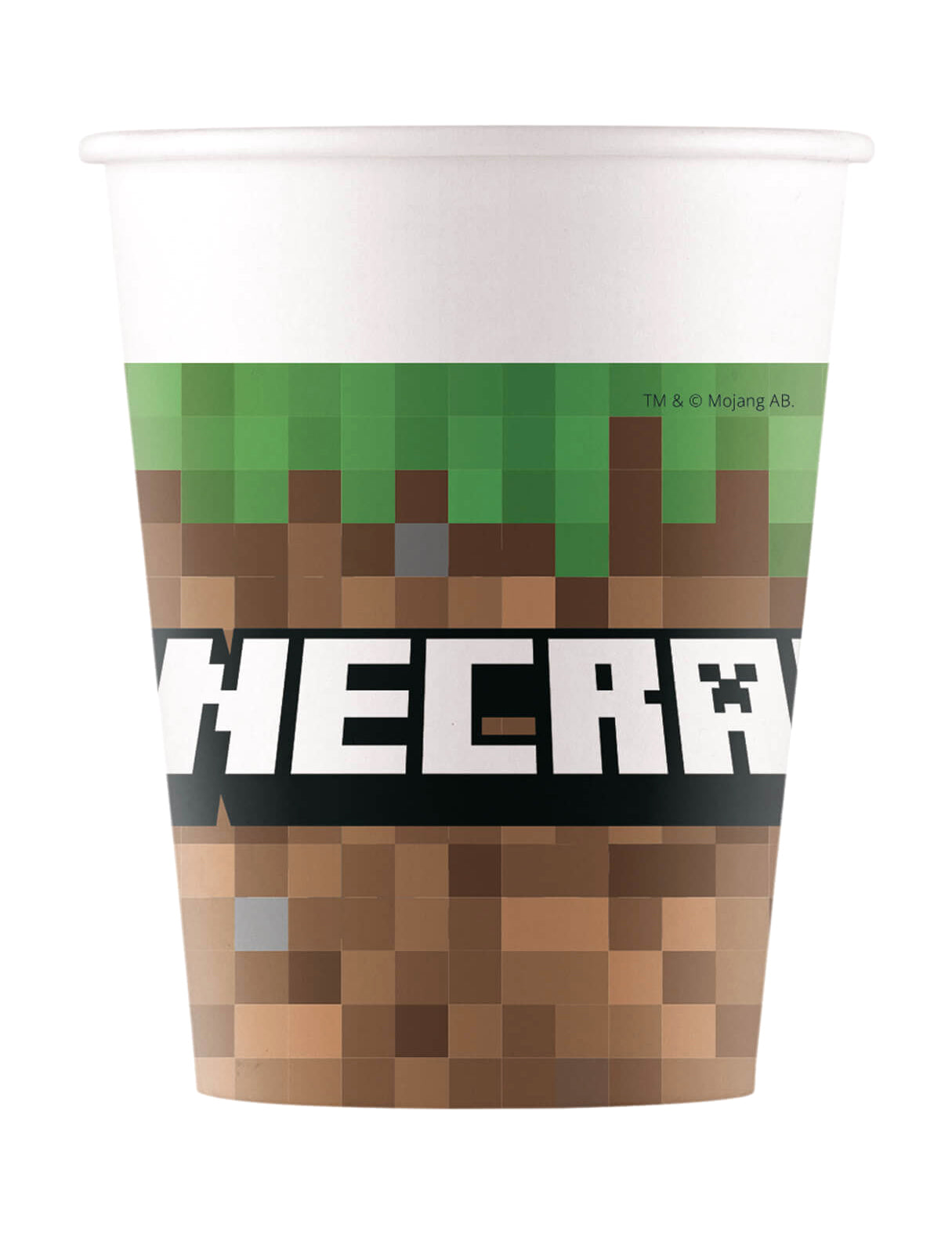 8 cupe de hârtie FSC 200 ml minecraft