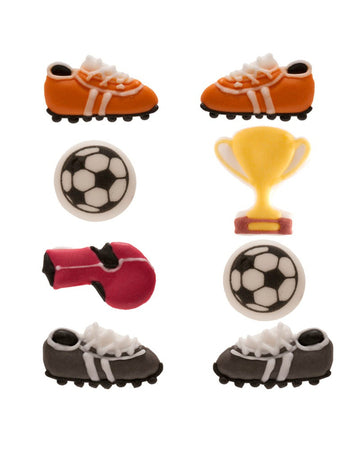 8 mini figurine de zahăr de fotbal 9 g