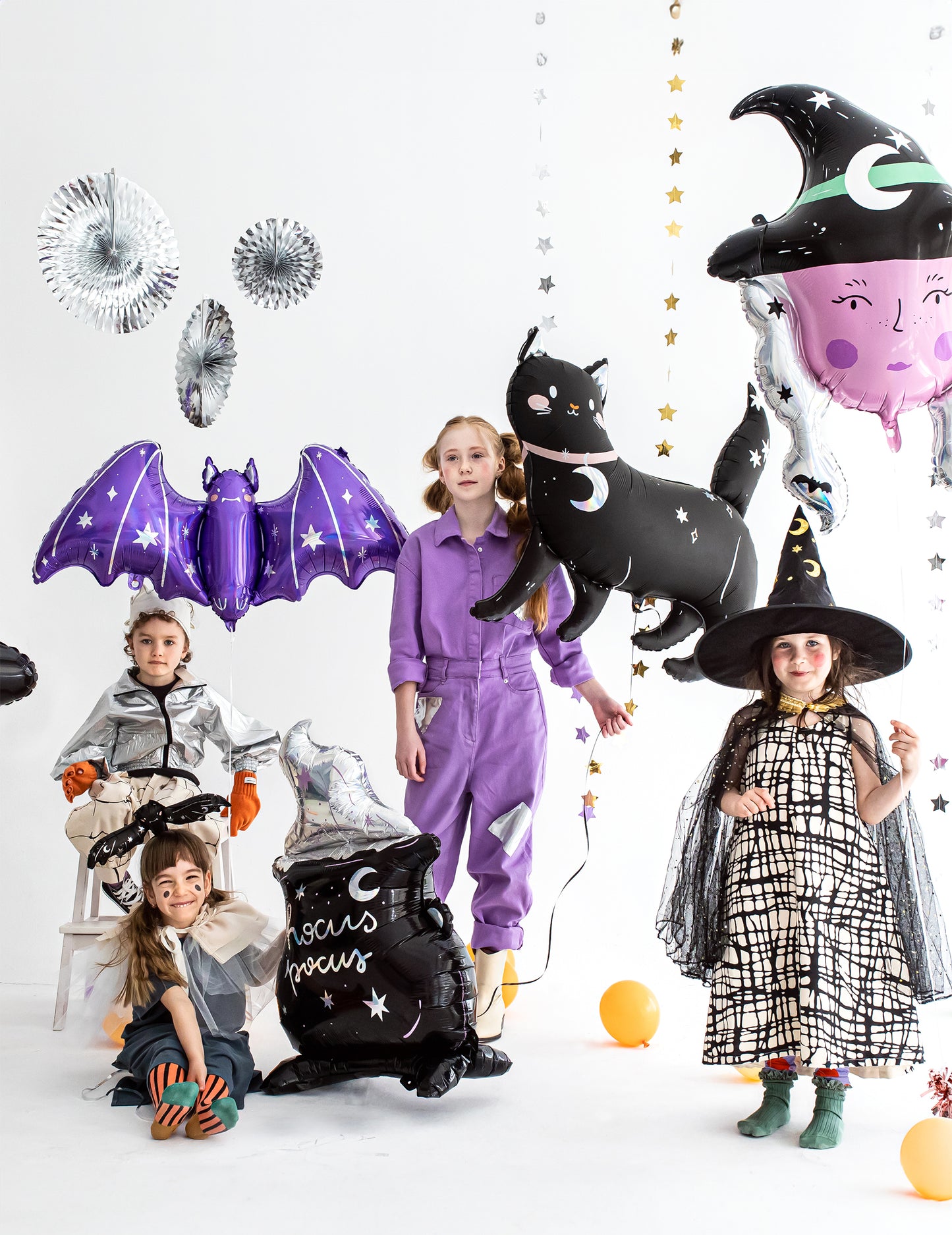 Halloween Black Cat Aluminum Balloon 96 x 95 cm