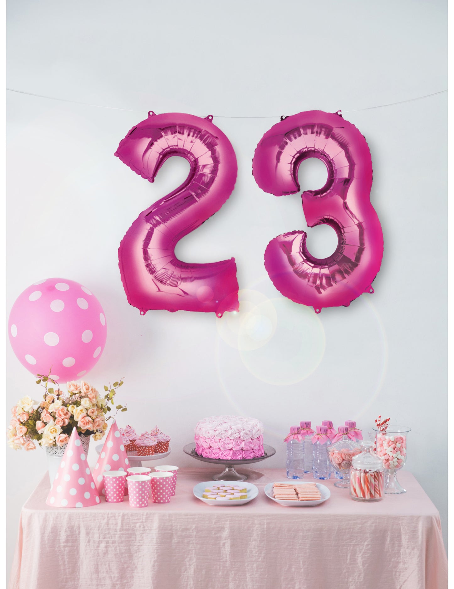 Balloon din aluminiu Fuchsia 86 cm cifră