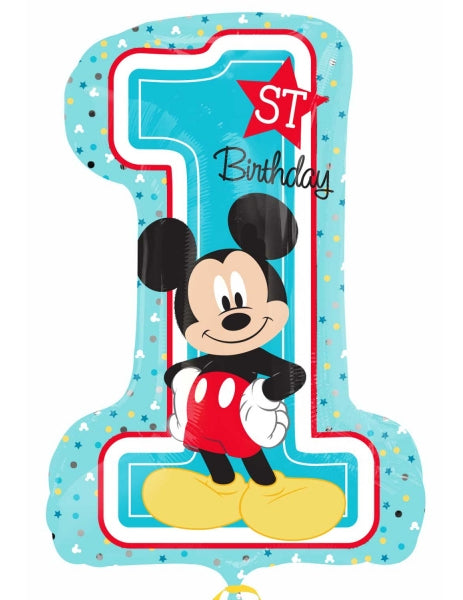 Figura de balon 1 Mickey Aluminum 48 x 71 cm