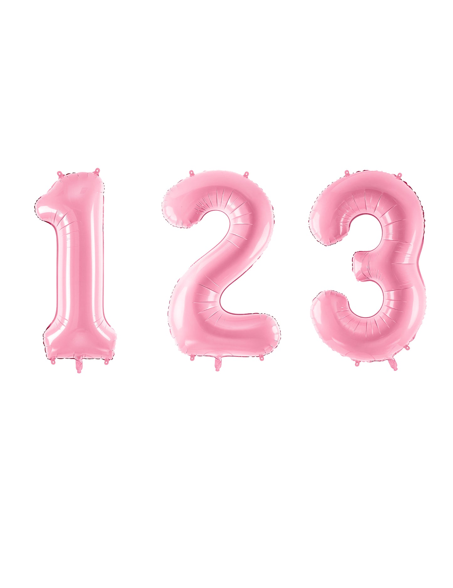 Balon gigant numeric roz pastel 86 cm