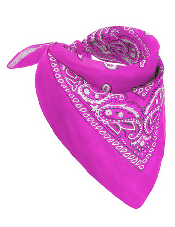 Bandana roz fluorescent pentru adulți