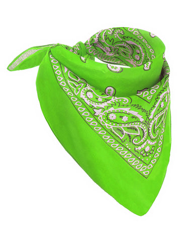 Bandana verde fluorescentă pentru adulți