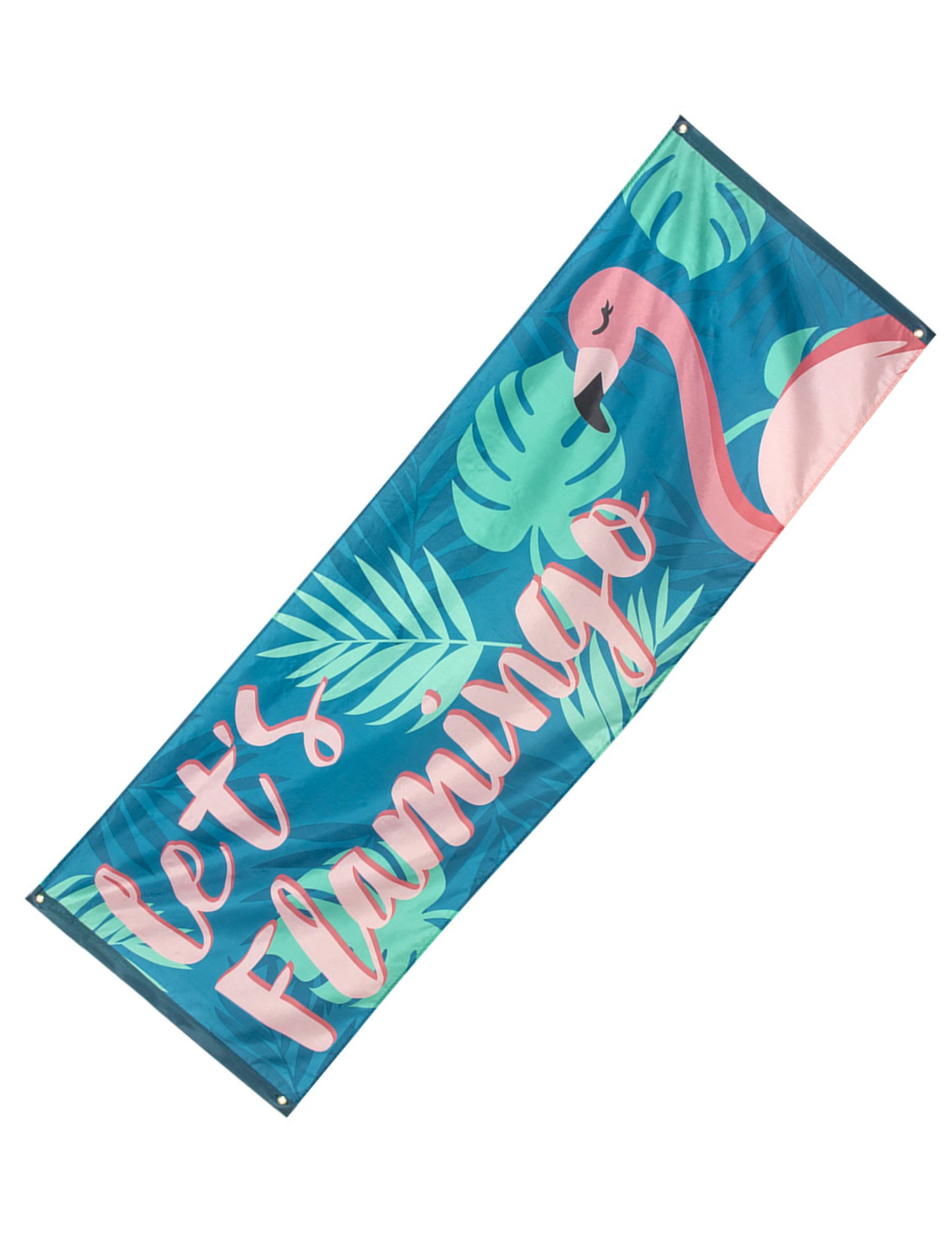 Banner Let's Flamingo Flamingo Tropic în țesătură de 74 x 220 cm