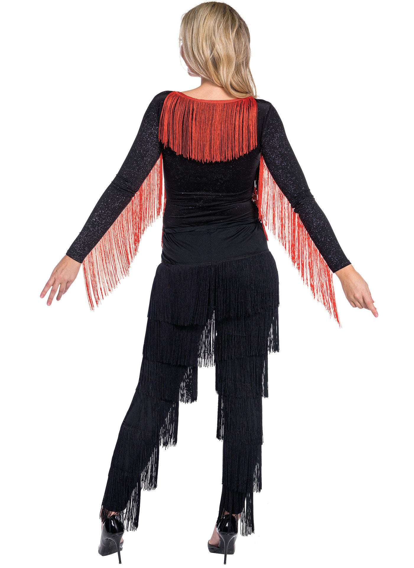 Body Charleston Red and Black Women's Fringes