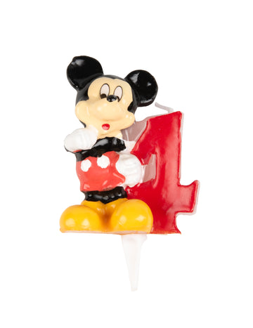 Lumânarea numărul 4 Mickey 6,5 cm