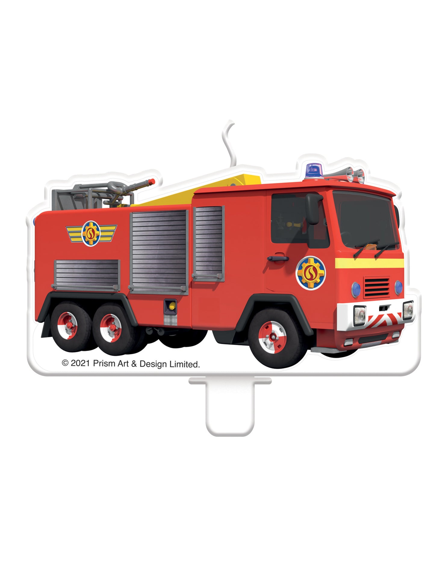 Sam Truck Birthday Candle Pompier 9 x 5 cm