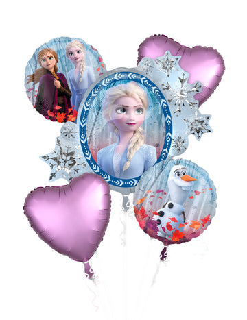 BOUQUET 5 BALLOONS ALUMINUM LA QUATHE DES NEIGES 2