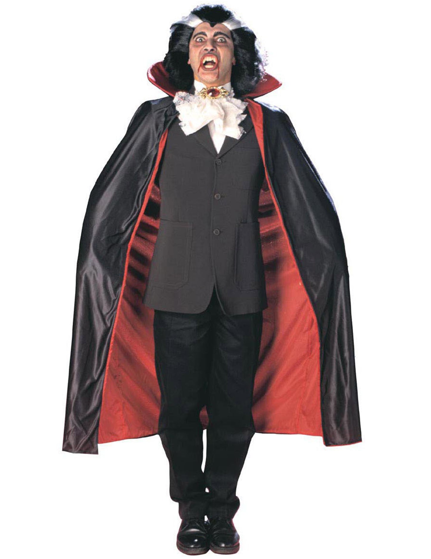 Reversible Vampire Satin Cape 125 cm Halloween Adult