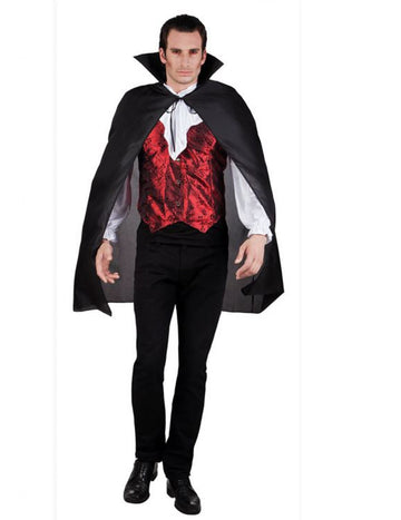 Adult vampir negru Cape 120 cm Halloween