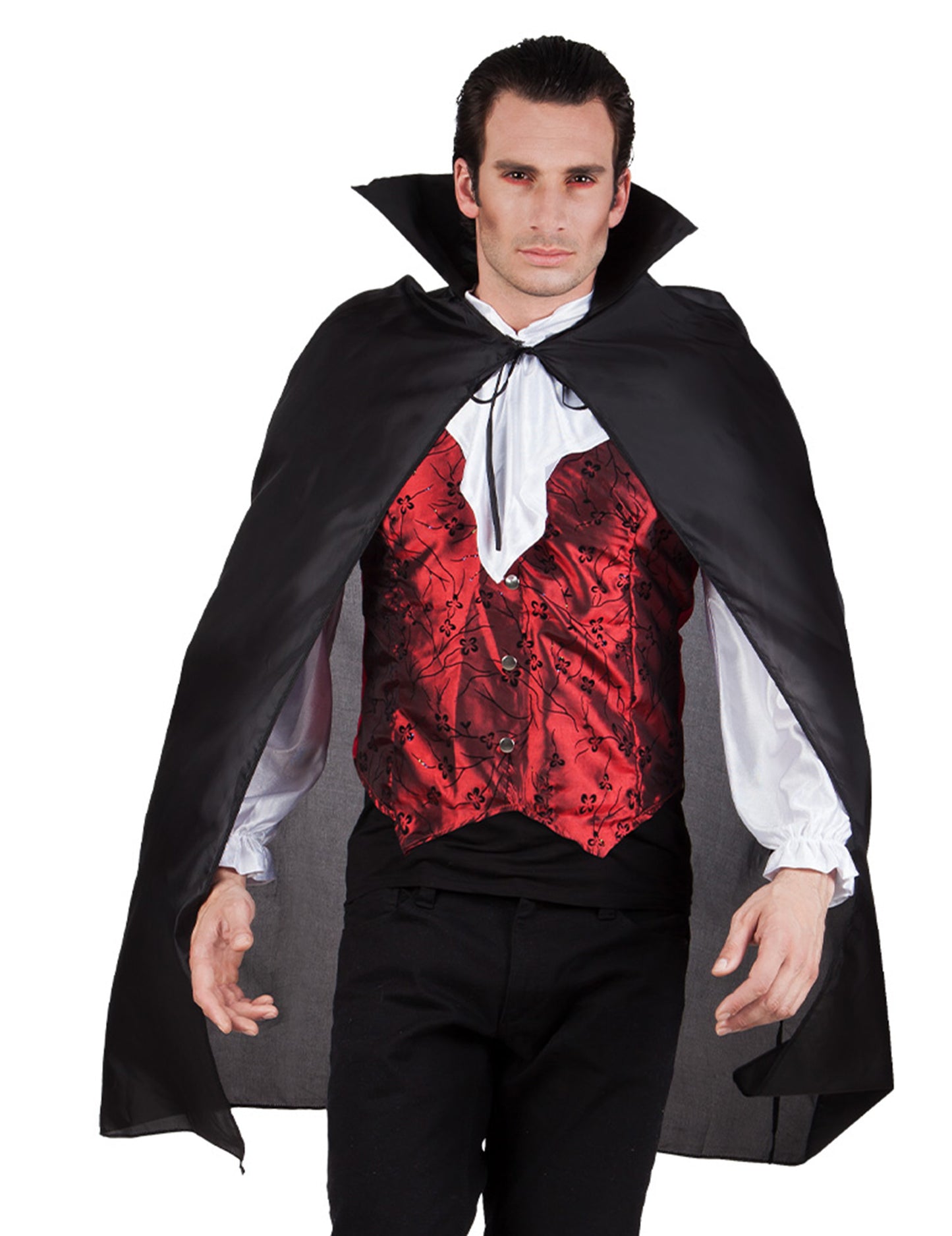 Adult vampir negru Cape 120 cm Halloween