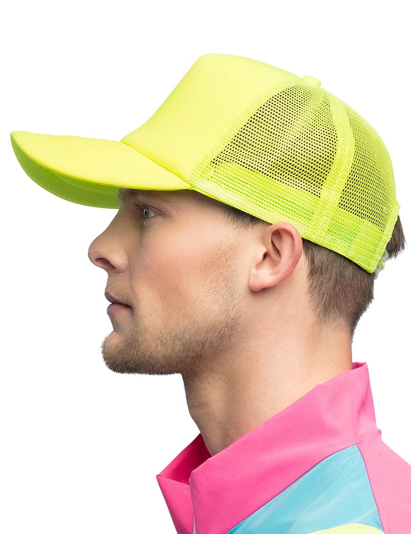 Casquette jaune fluo adulte