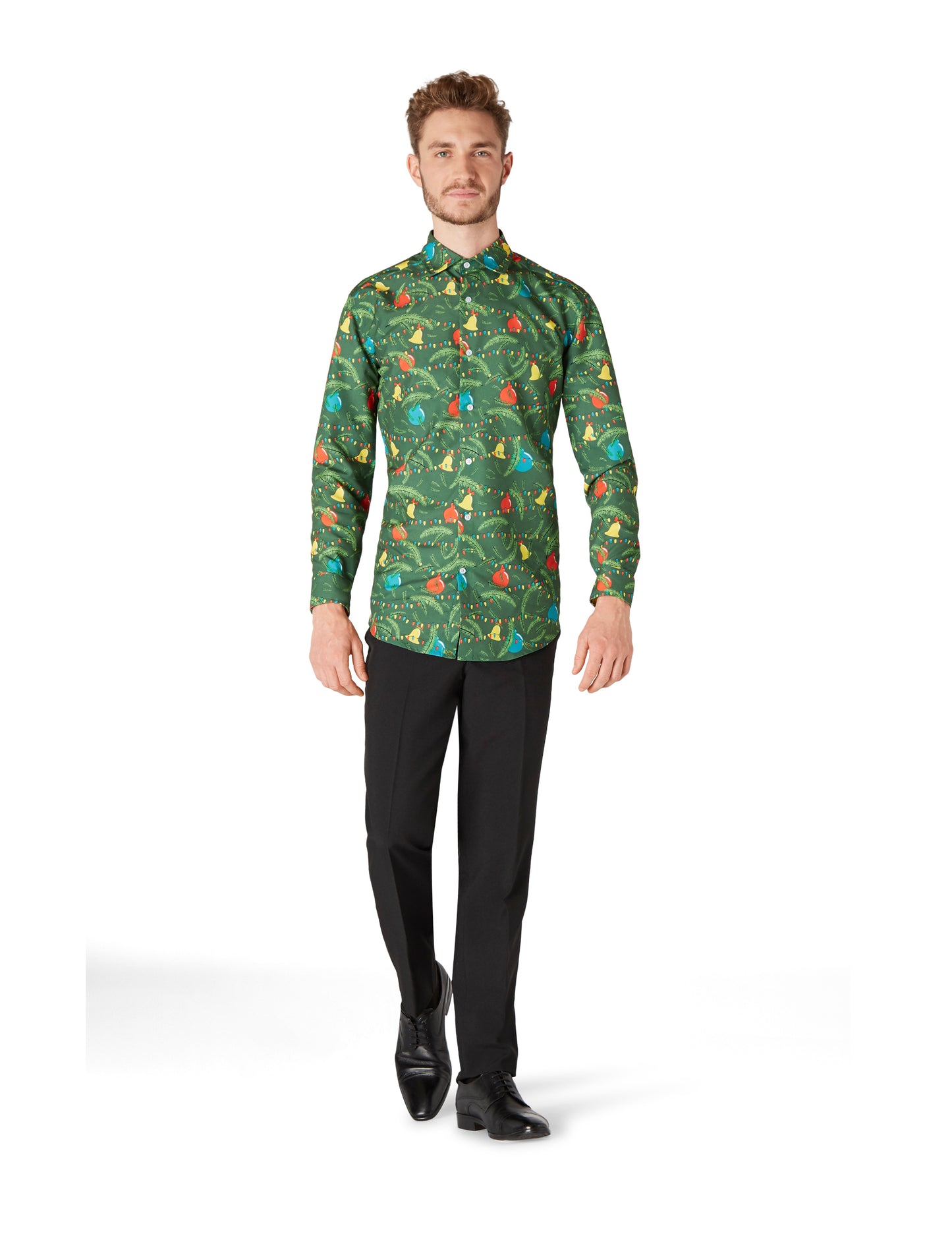 Tricou de Crăciun verde SuitMeister Adult