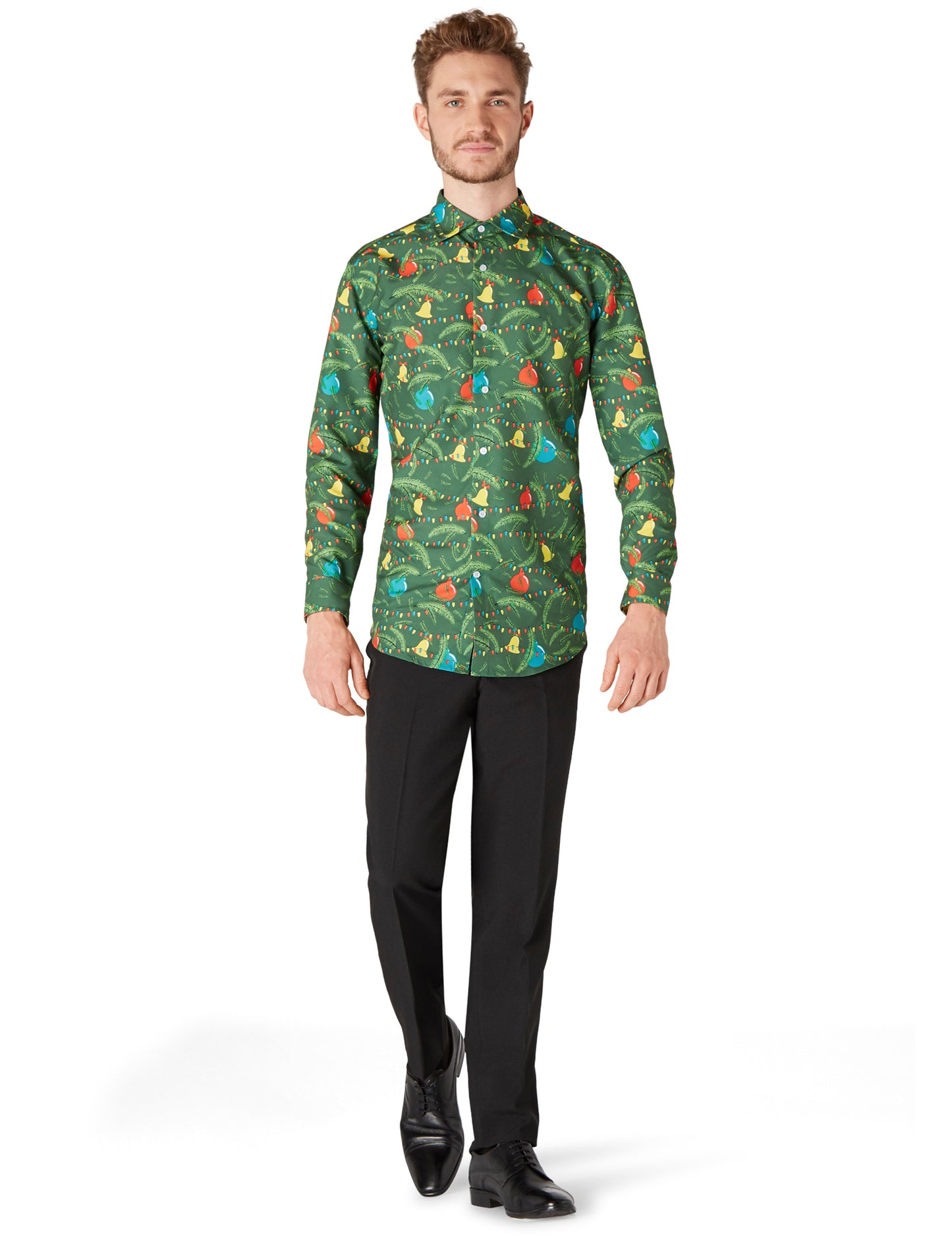 Tricou de Crăciun verde SuitMeister Adult