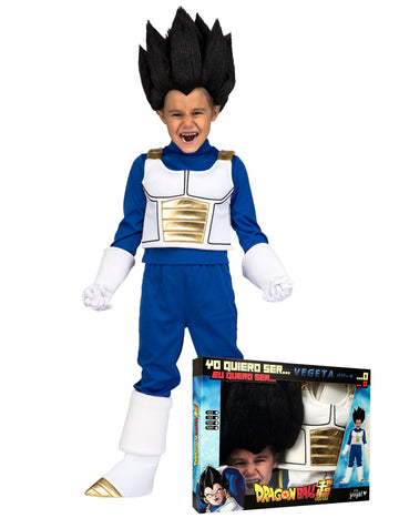 Set deghizată cu Vegeta Dragon Ball Copil peruca