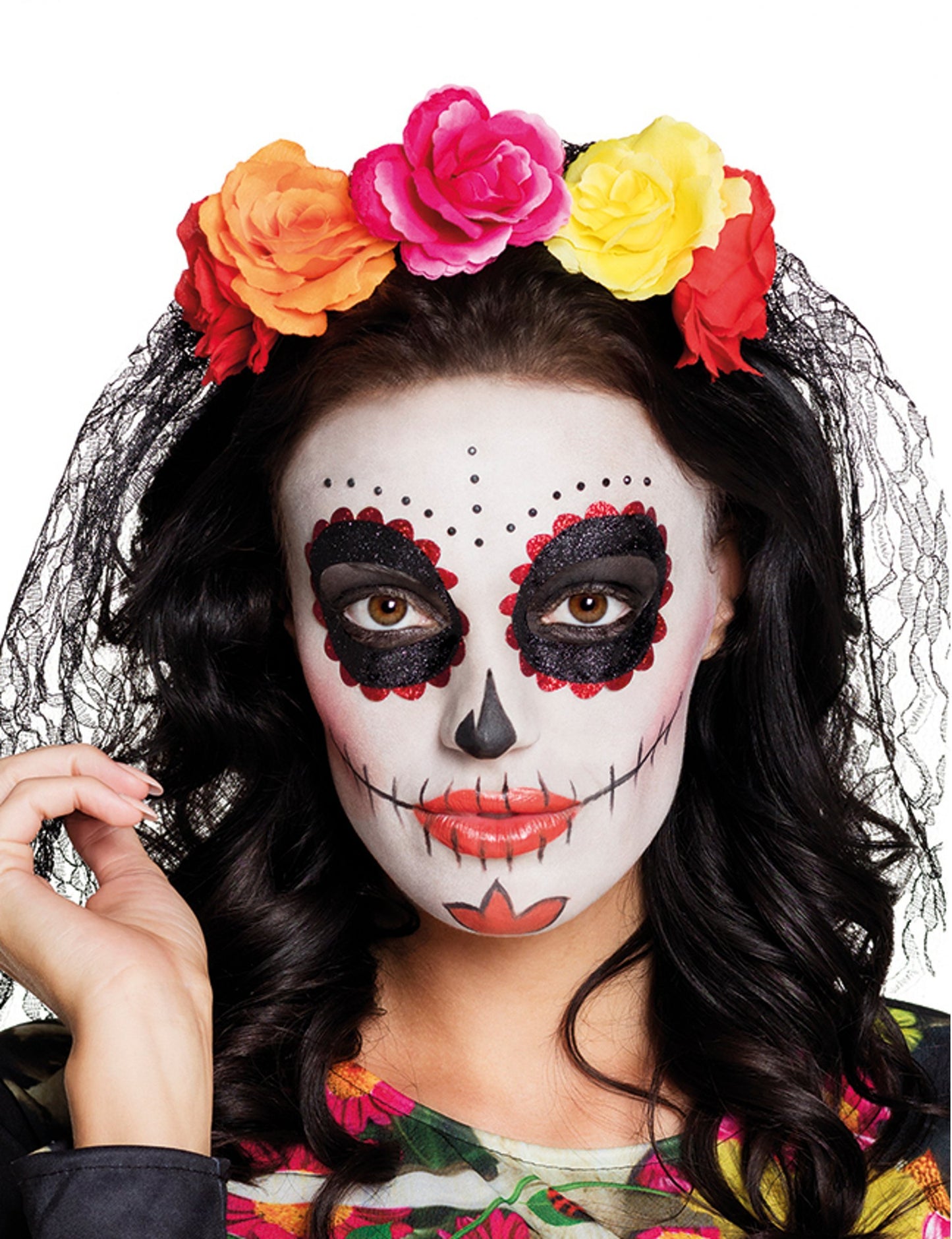 Trandafiri mari pentru adulți Dia de los Muertos