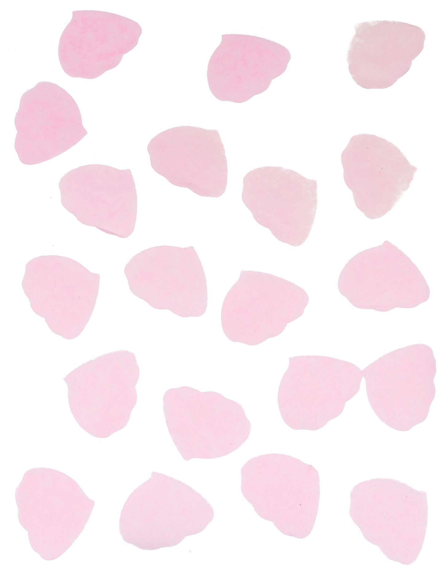 Rose Pink Pink Petal Confetti 50g Hârtie roz