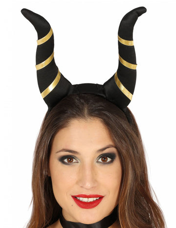 Halloween negru coarne demonice negre