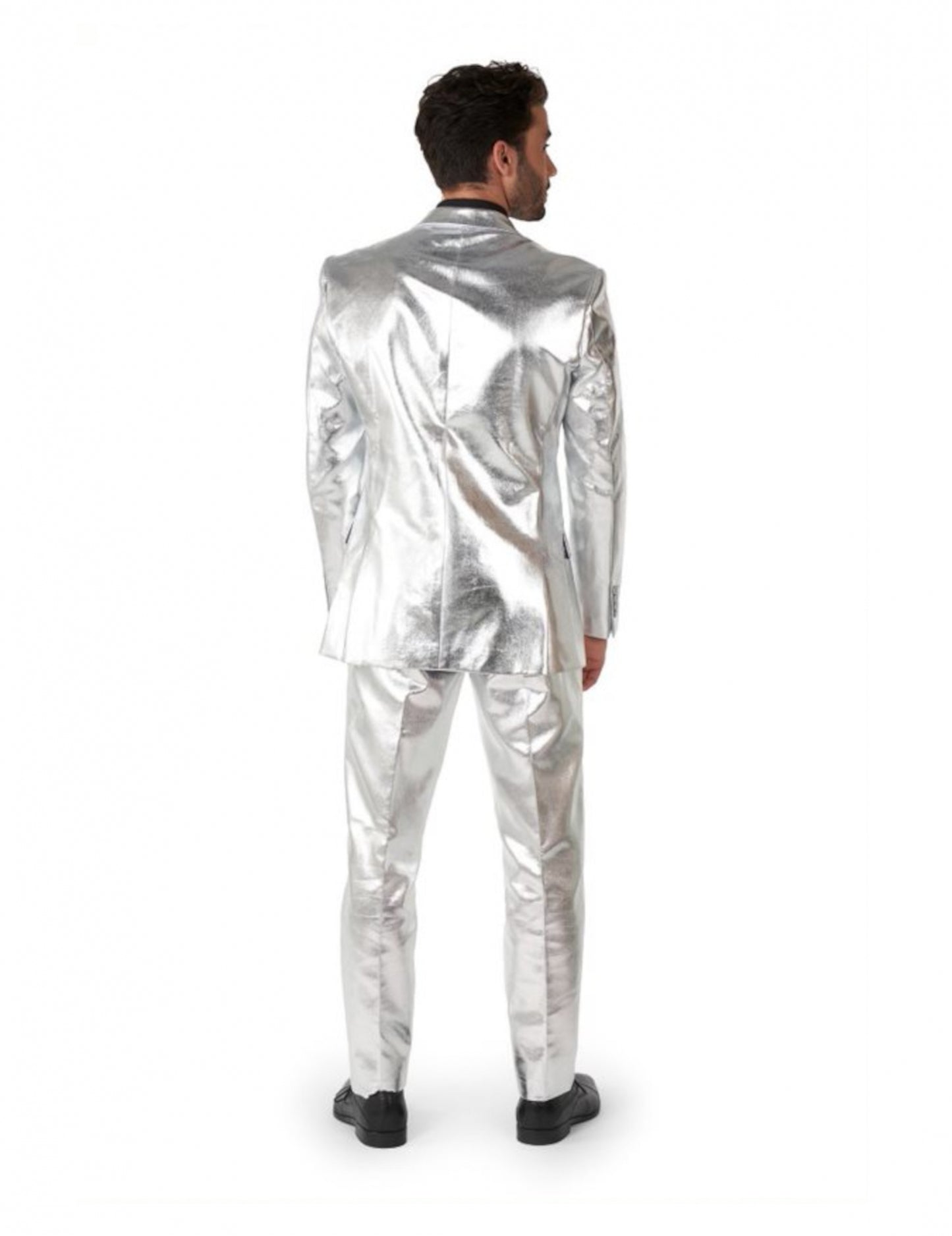 Costum Domnul Shiny Silver Man s -a opus