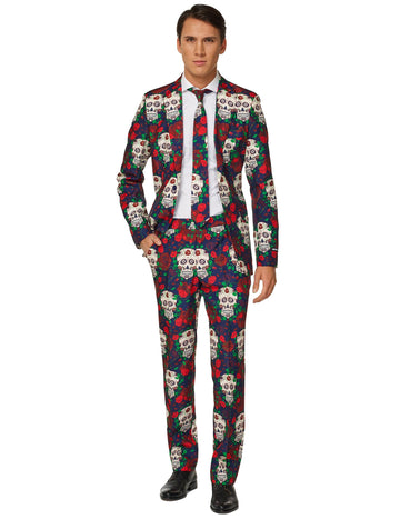 Costum Mr. Skull Day of the Dead Homme Suitmeister