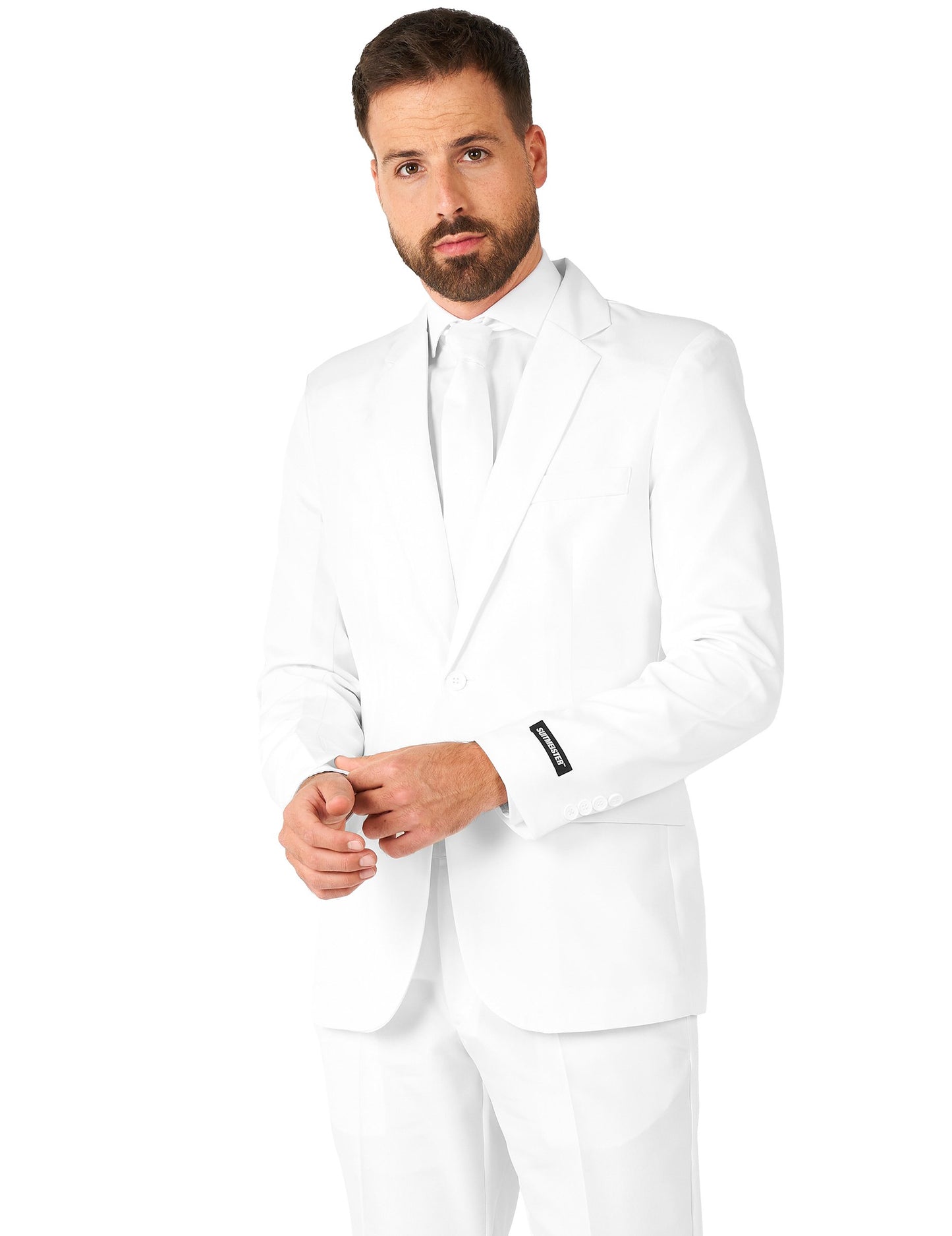 Costum Mr. Solid White Man Suitmeister