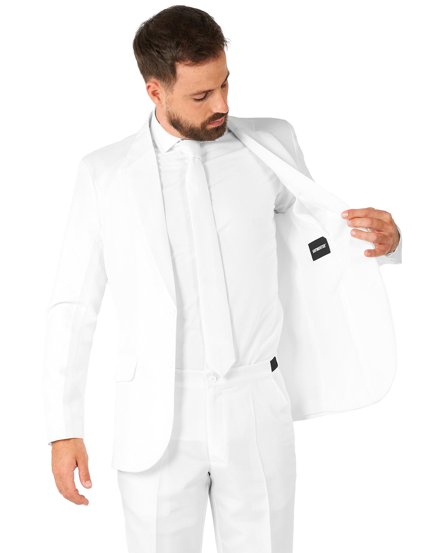 Costum Mr. Solid White Man Suitmeister