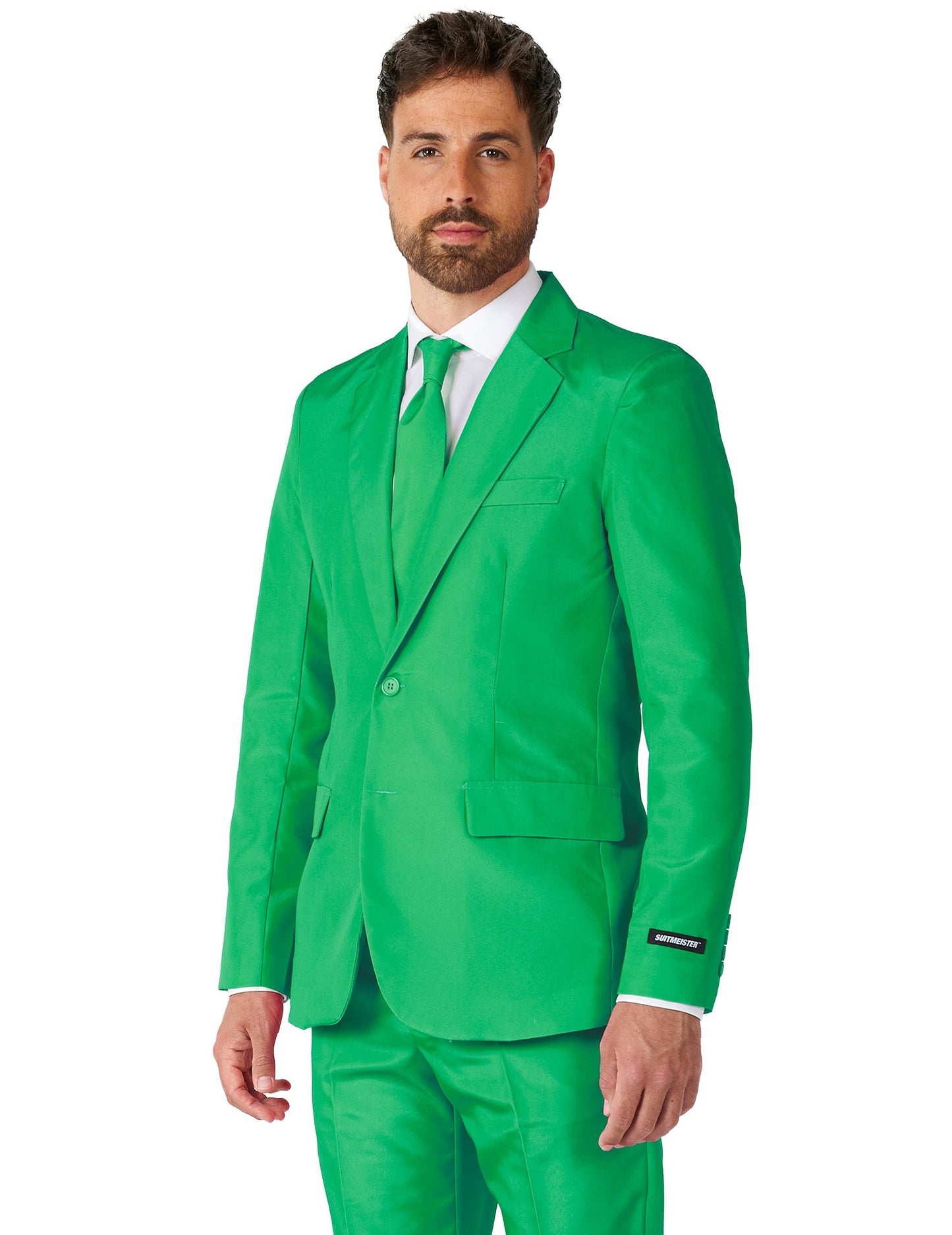 Costum Mr. Solid Vert Homme Suitmeister