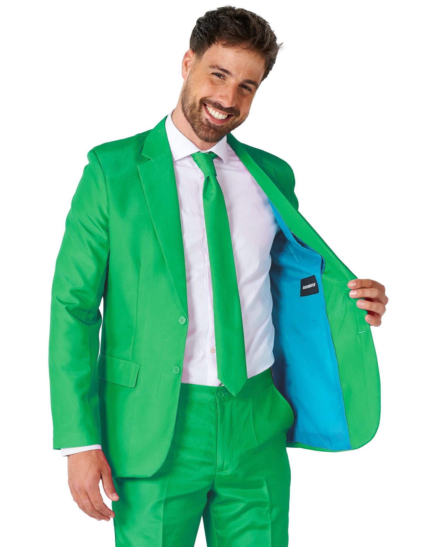 Costum Mr. Solid Vert Homme Suitmeister